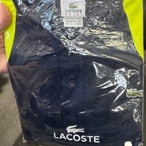 NWT NEW Lacoste Sport Polo in Dark Blue and Bright Yellow SIZE 7